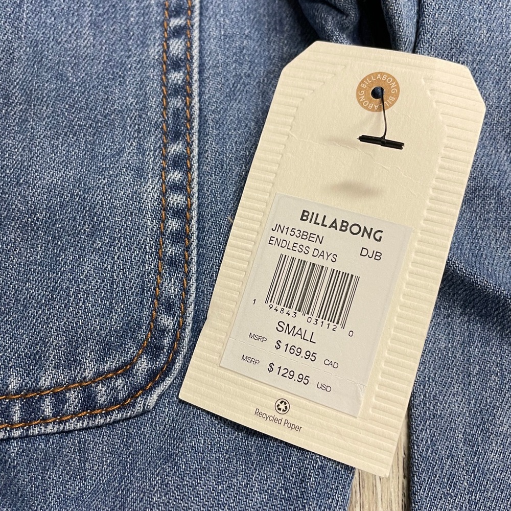 Billabong Endless Days denim jumpsuit, size S. - Picture 8 of 14